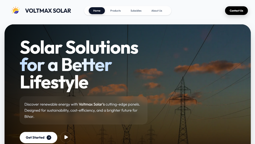 Voltmax Solar Website